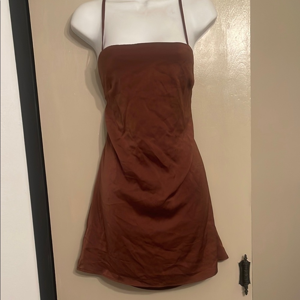 Kendall & Kylie Chocolate Brown Dress